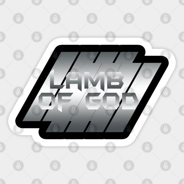 Metallic illustration Lamb Of God Sticker by theStickMan_Official